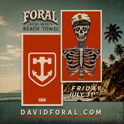 FIRST EVER FORAL BEACH TOWEL