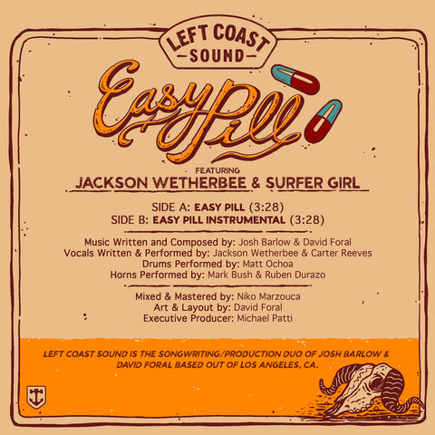 LEFT COAST SOUND - "EASY PILL" VINYL
