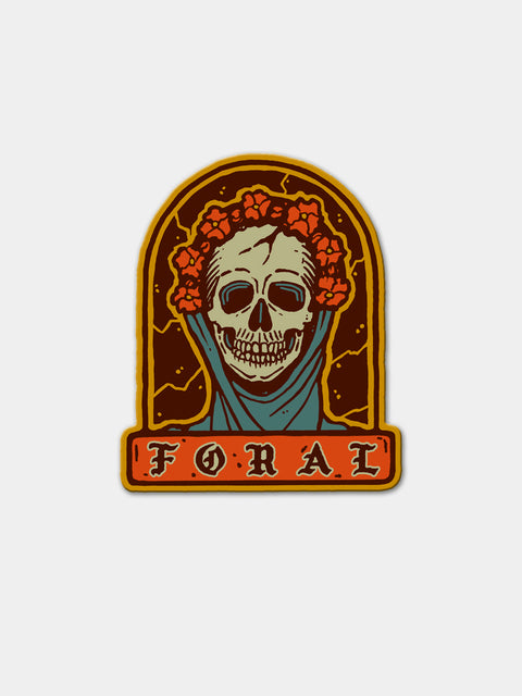 FLOWER SKULL - PIN